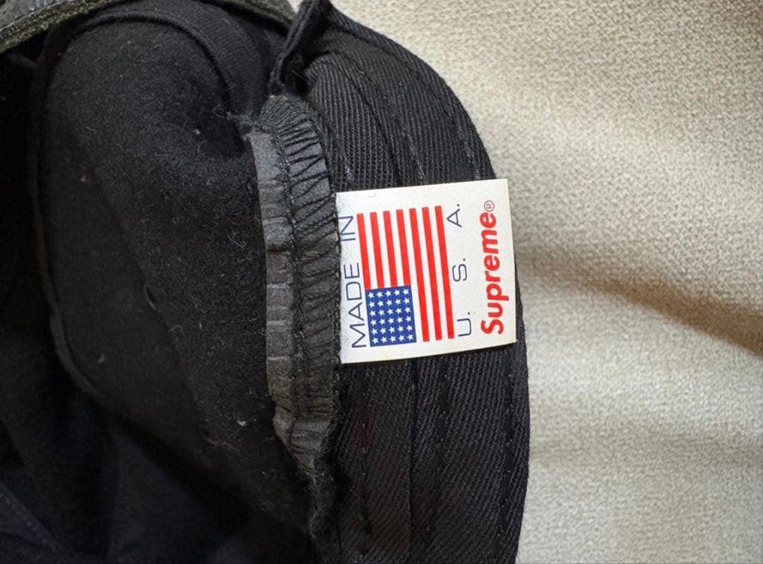 も*ん様 supreme Wool Camp Cap キャップ 希少 黒 ブラッ