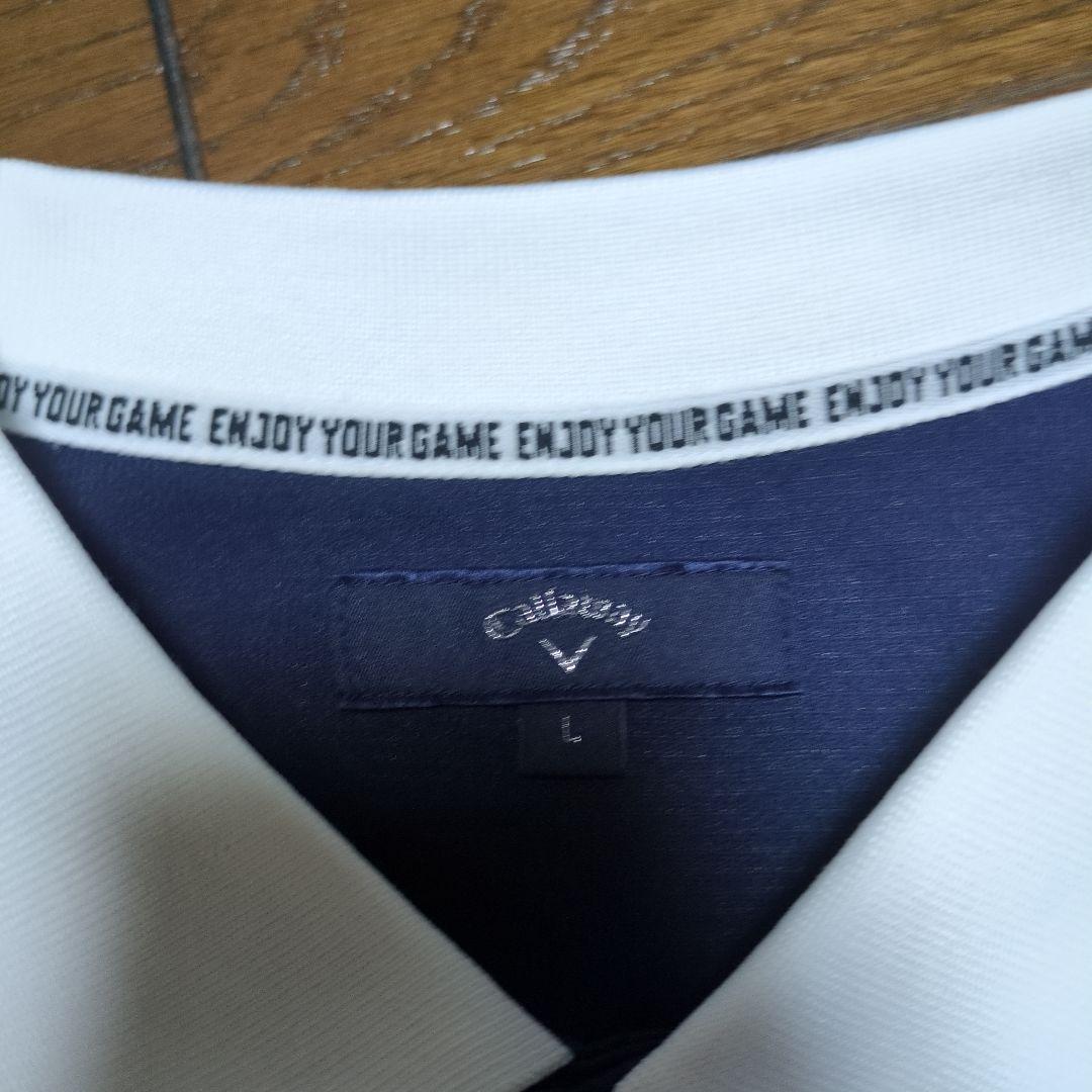 Callaway ジャケット ホワイト/ネイビー　XL　シャツ