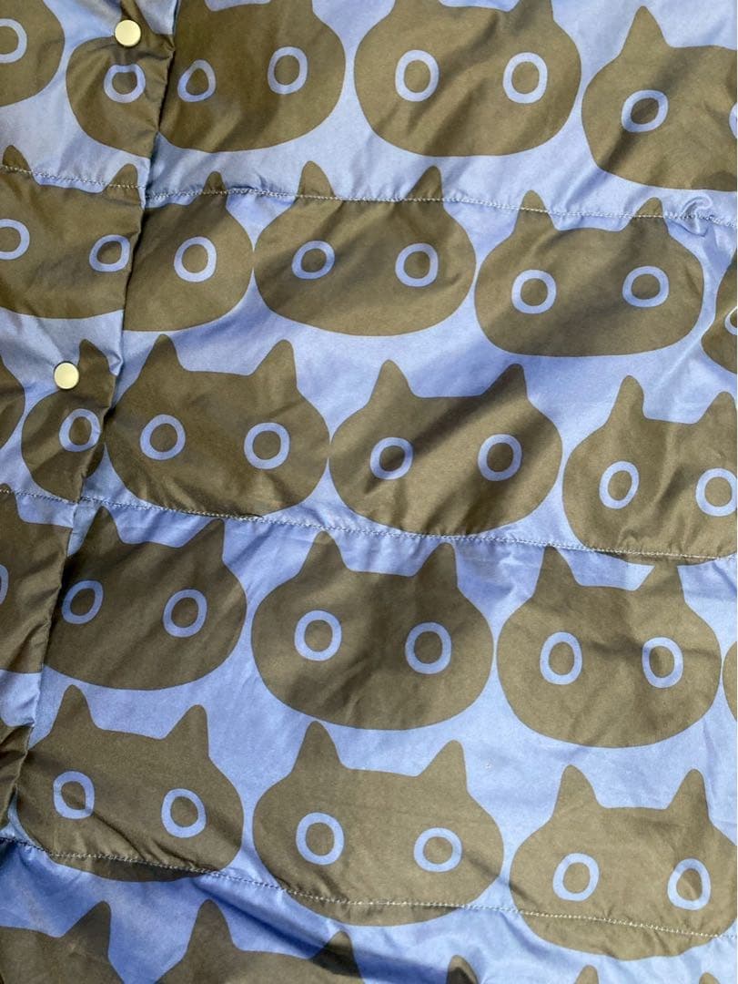 美品♡マタノアツコ　MEME柄ダウンベスト　ルームウェア　西川