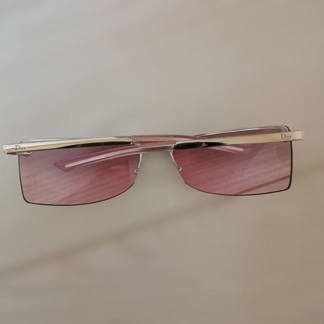 Dior ピンクレンズ サングラス ケース付き