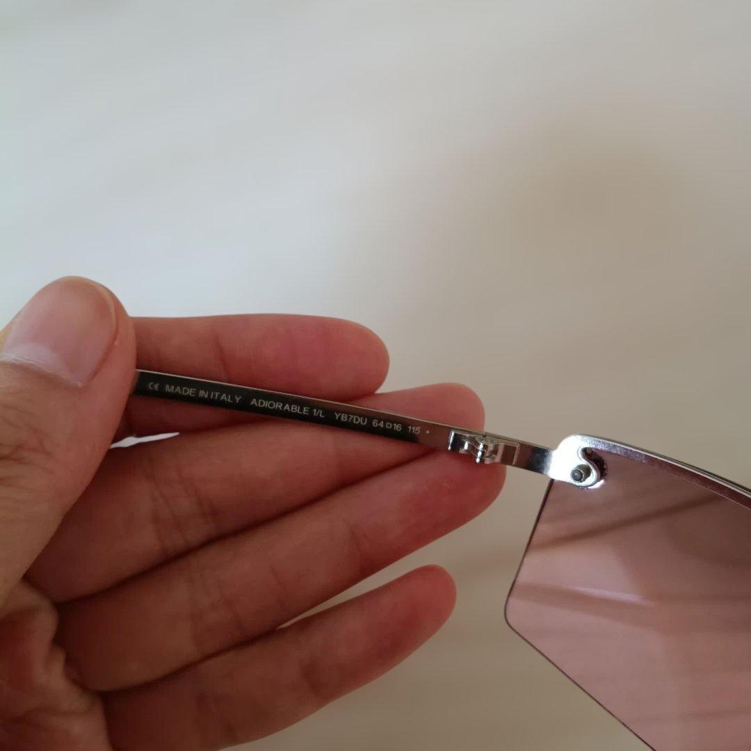 Dior ピンクレンズ サングラス ケース付き