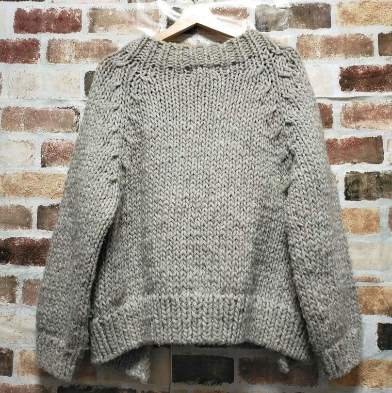 24AW かぐれ ペルー ローゲージ ニット カーディガン