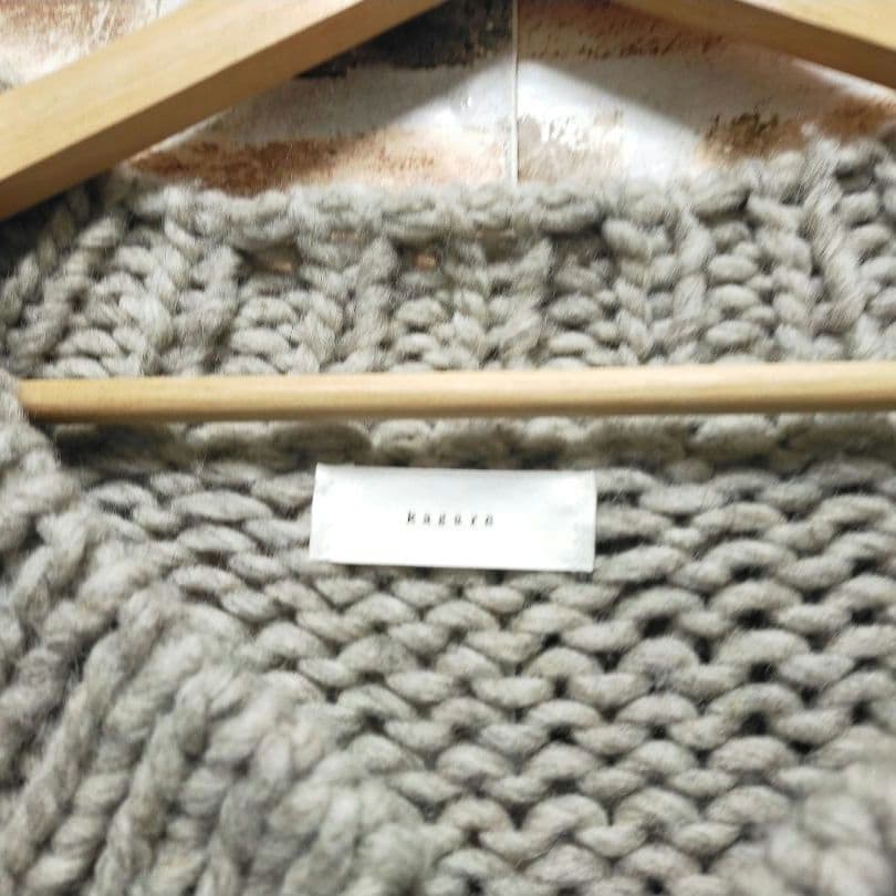 24AW かぐれ ペルー ローゲージ ニット カーディガン