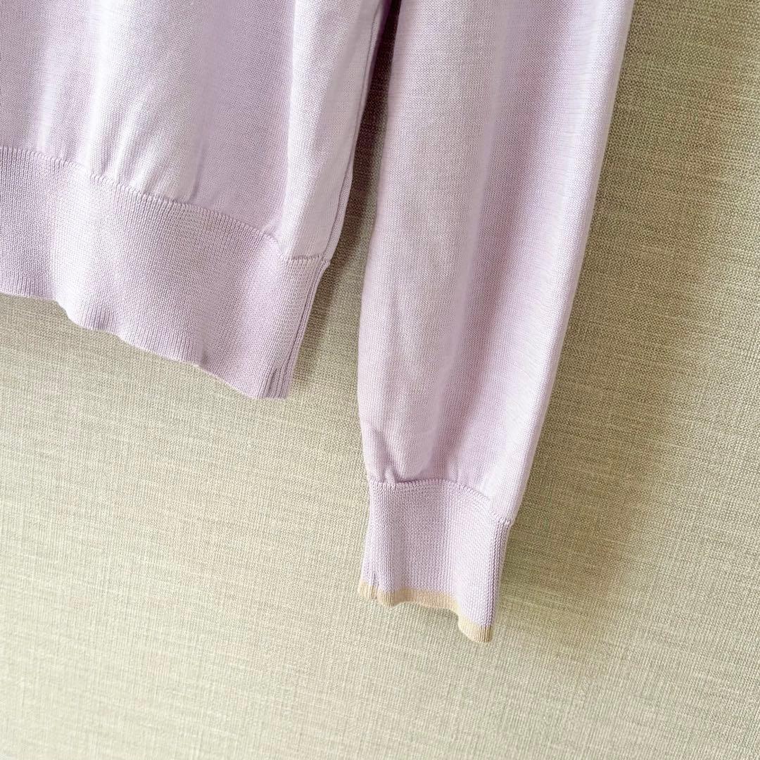新品✨ユナイテッドアローズ コットンシルク18G クルーネック カーディガン