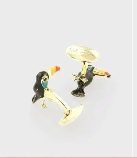 ポールスミス　 九官鳥　カフス　新品　ケース付き