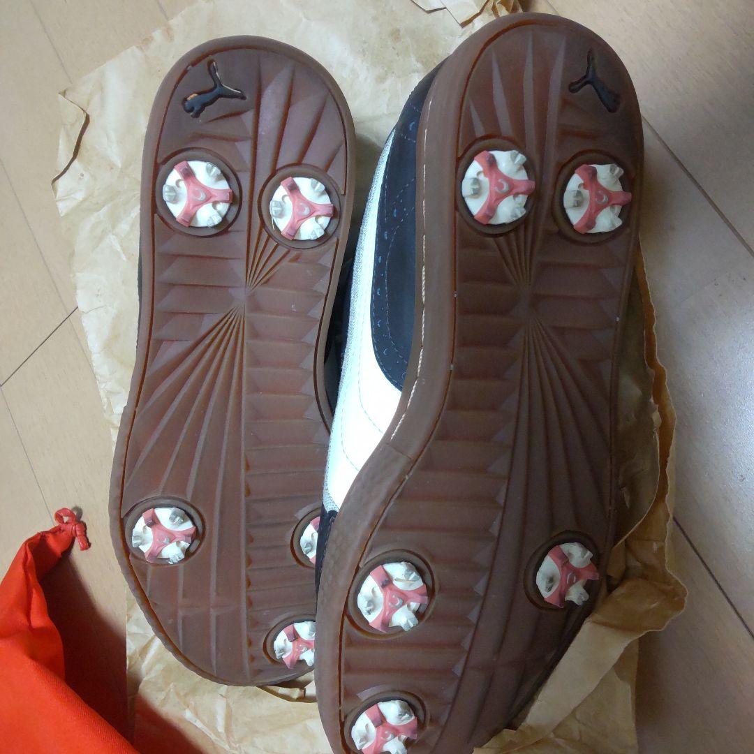 ゴルフシューズ Puma ダークブラウン 収納袋付き