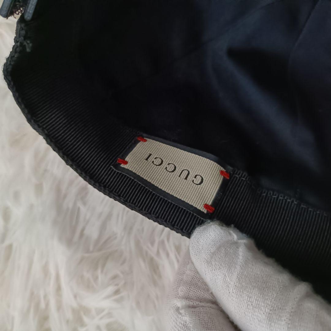 user_cbb68c3e様　美品✨️　グッチ　キャップ　ブラック　M 58cm