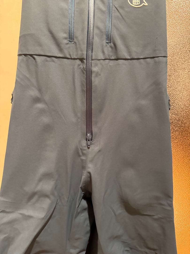 unfudge アンファッジ　GENTLE BIB PANTS ブルーグレー