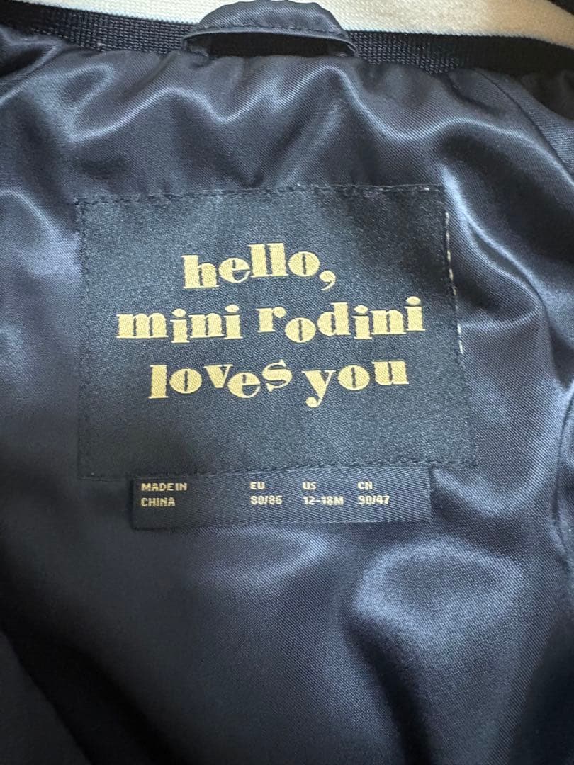 アウター MINI RODINI SATIN PANTHER BOMBER JACKET
