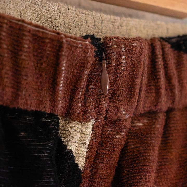 【Ameri／'25年4月】GEOMETRIC COMFY PILE SKIRT
