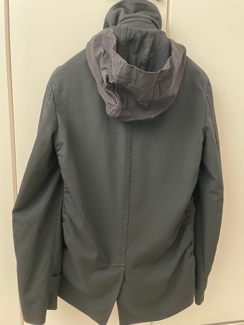 オムプリュス 09AW エステルドッキングダッフルPコート XS ブラック 美品