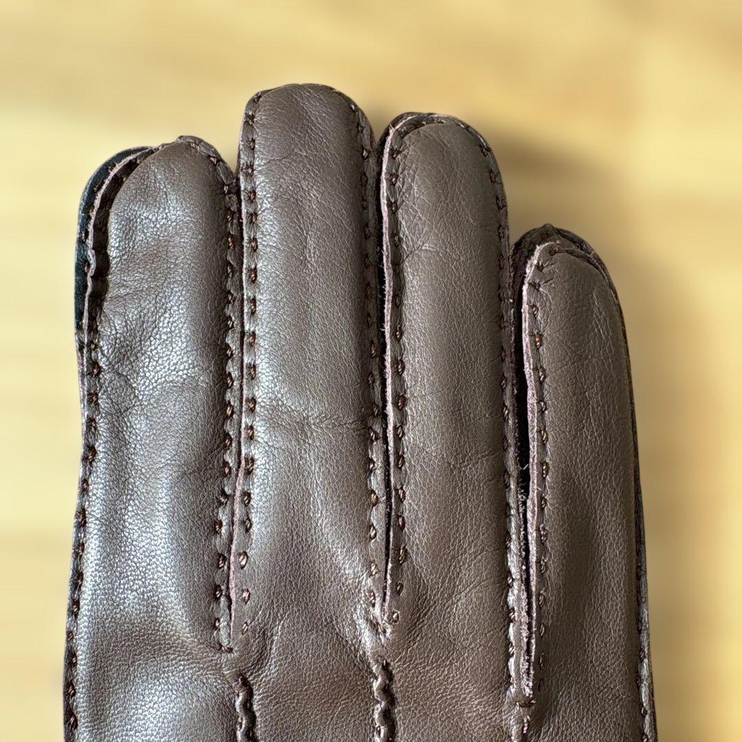 FRYE ブラウンレザー手袋 タッチスクリーン対応 新品未使用　メンズMサイズ