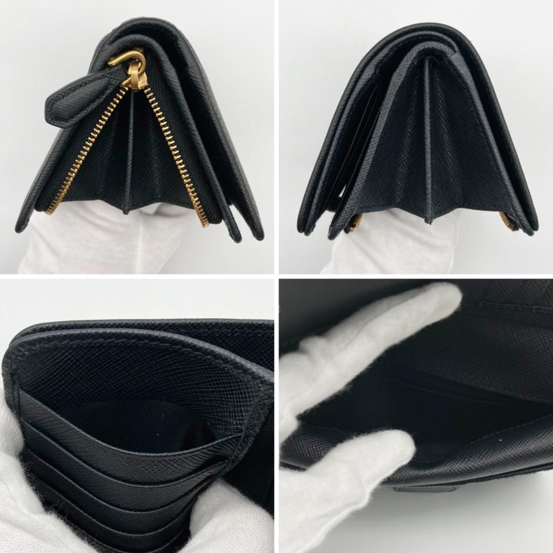 プラダ　サフィアーノ　二つ折り財布　コンパクトウォレット　1ML225　844