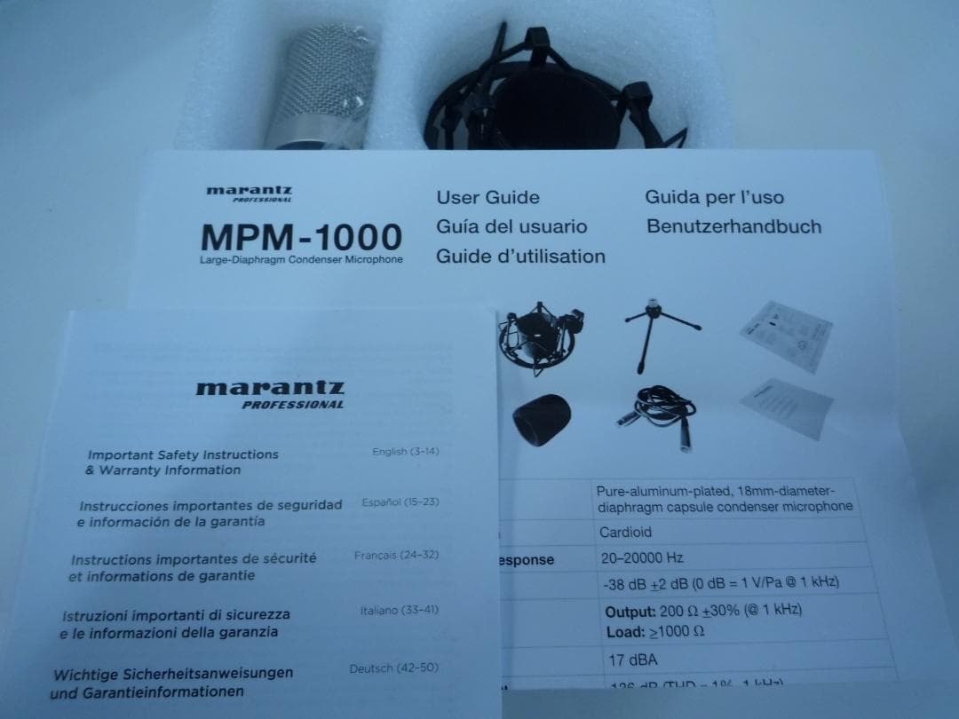 Marantz マランツプロ コンデンサーマイク MPM-1000