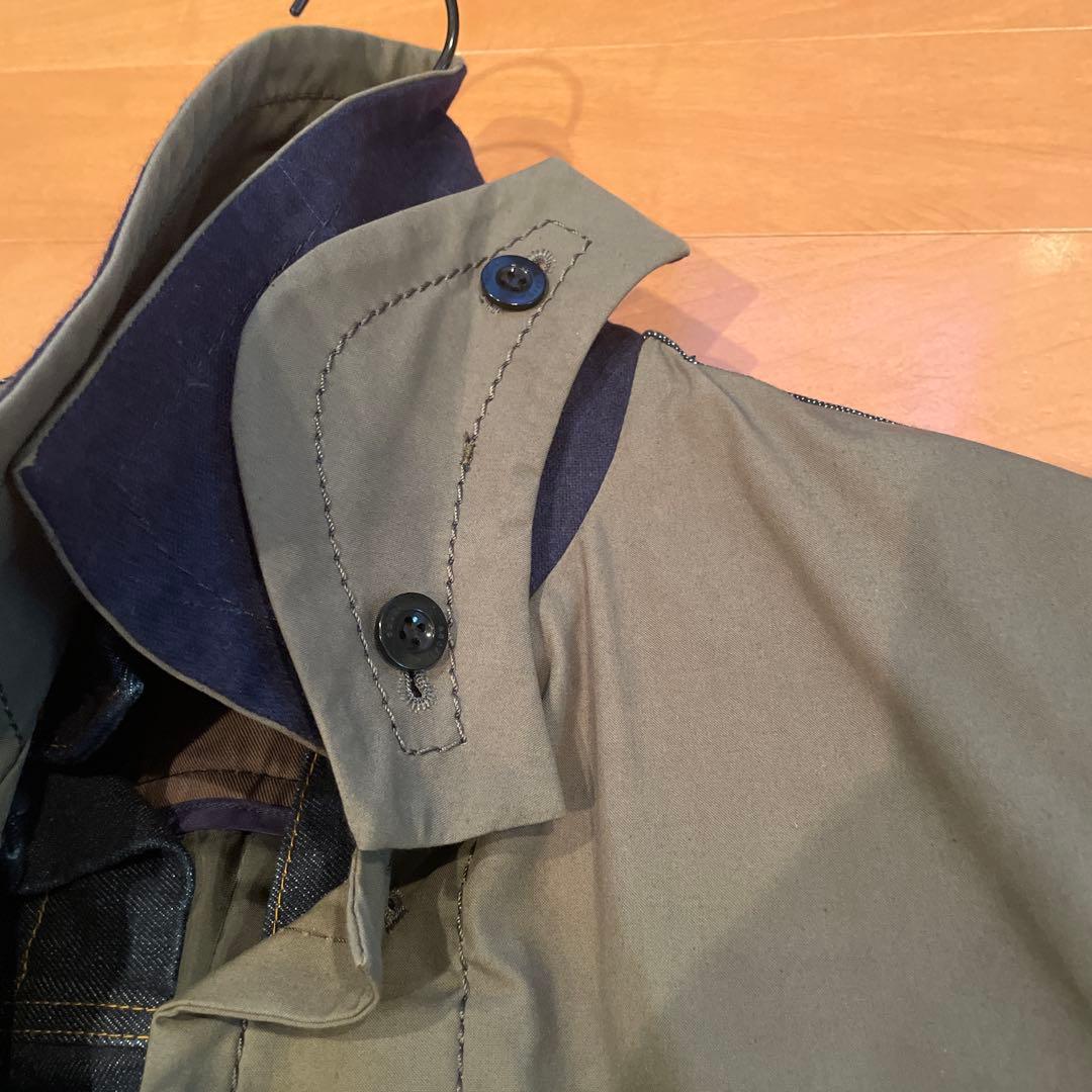 定価169400円 sacai デニムドッキングコート/サイズ1