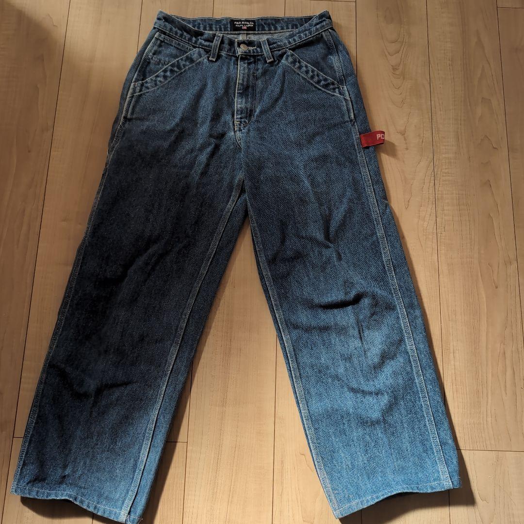 【ビート】POLO JEANS CO. ストレートデニムブルーレッドタグ