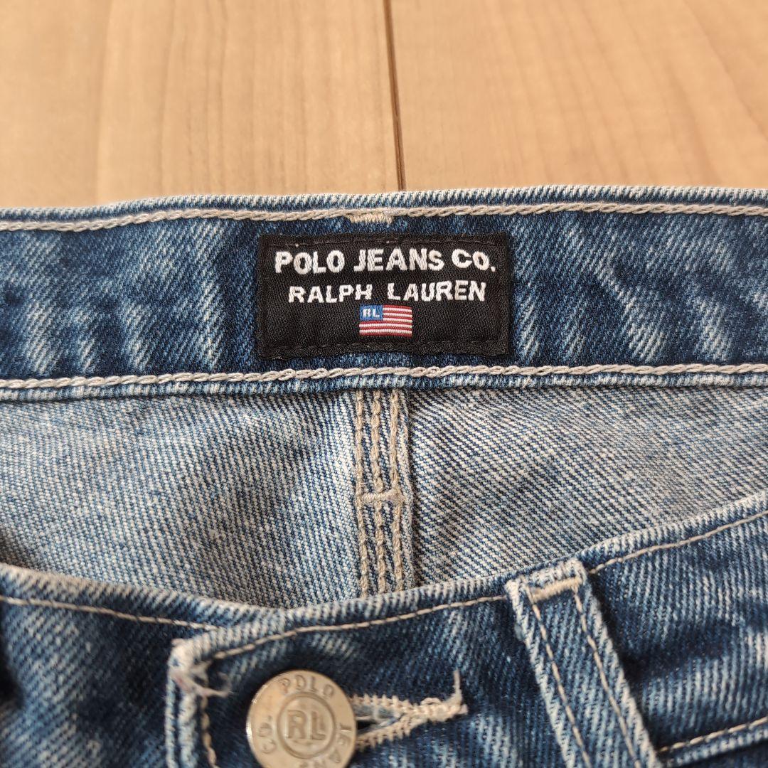 【ビート】POLO JEANS CO. ストレートデニムブルーレッドタグ