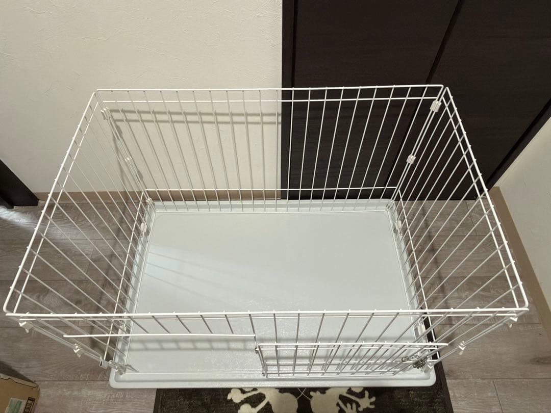 アイリスオーヤマ システムサークル ホワイト P-STN-550 犬用 ケージ