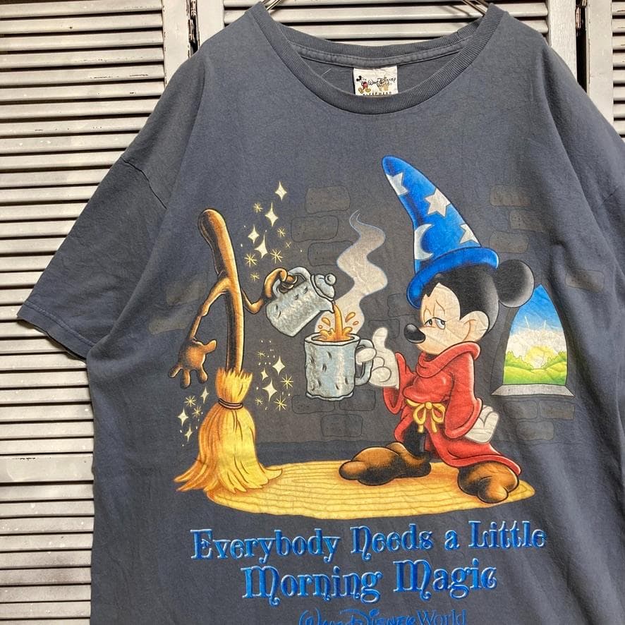 美*様様 CAHC キャラ Tシャツ 90s 00s ミッキー ファンタジア 青