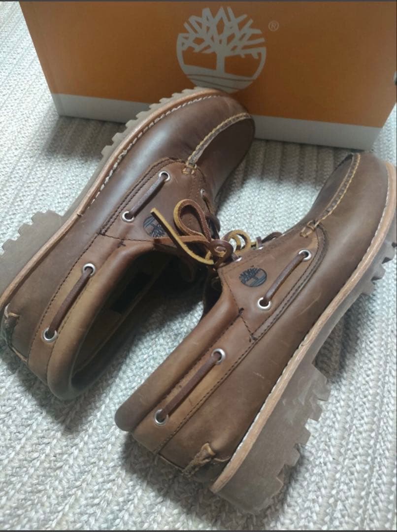 【美品】Timberland 3eye classic モカシン ブラウン 箱付
