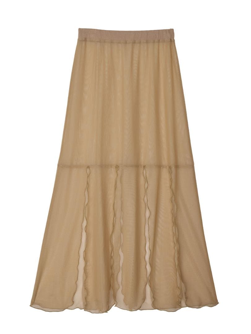 最新作 着回し ELCHELE FILMY SQUID SKIRT BEIGE