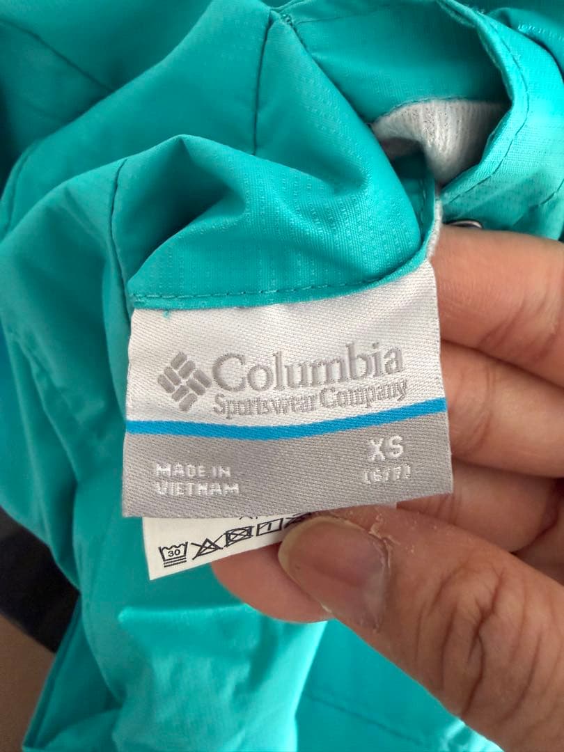 Columbia キッズスキーウェア ターコイズ/ピンク XS 120-130