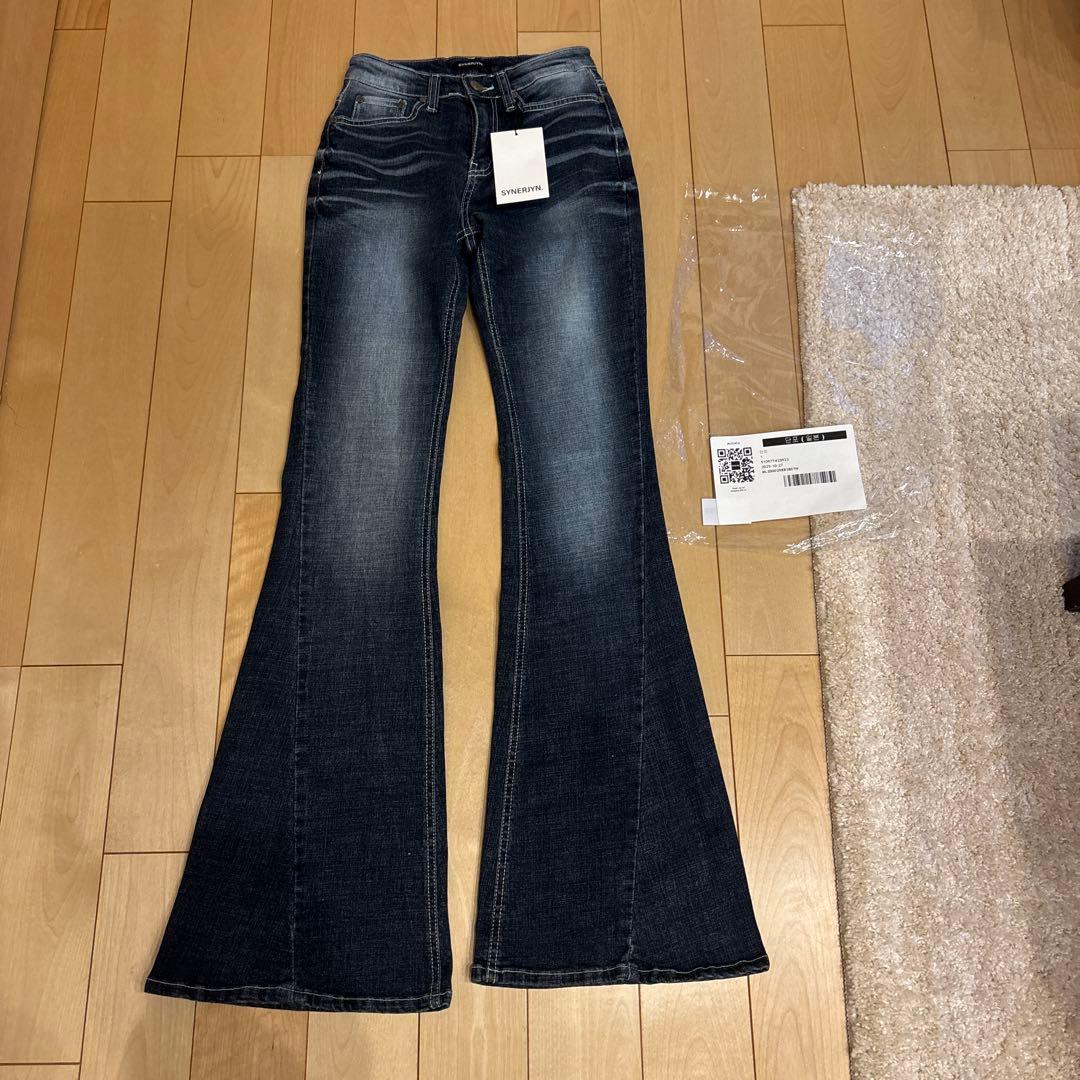 SYNERJYN CAT WASHING DENIM PANTS ムシンサ