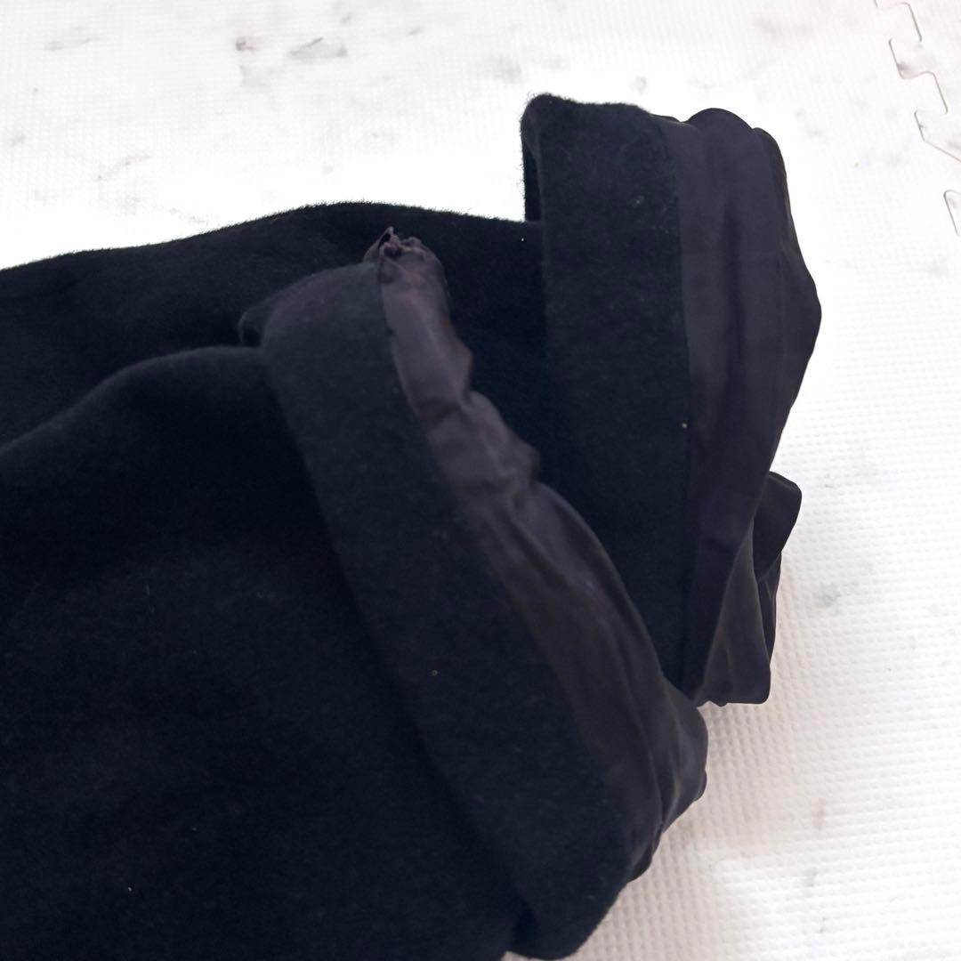GIVENCHY 高級素材混紡 ベルテッド ロングコート ブラック 40 L相当