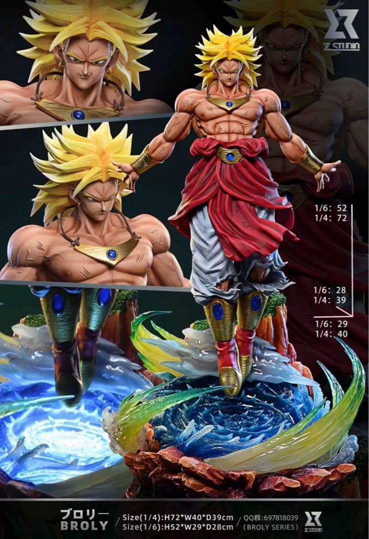 ドラゴンボール ブロリー ガレキ ガレージキット スタチュー X③⑦