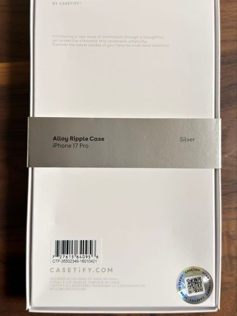 CASETiFY メタルウェーブケース iPhone17Pro用