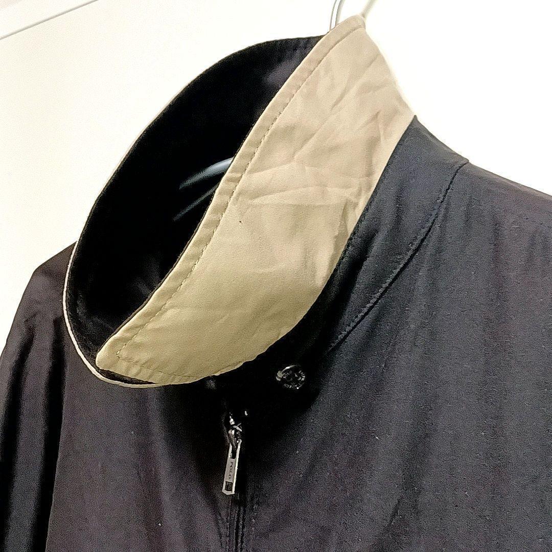 80s90s★2XL　ポロ ラルフローレン　スウィングトップ　フェード ブラック