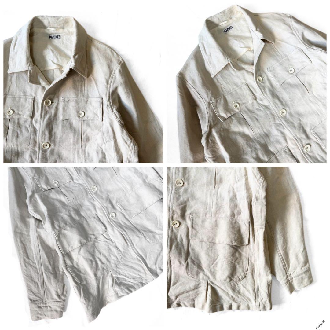 RAKINES ヘンプ サファリジャケット カバーオール 美品 パンツ コート