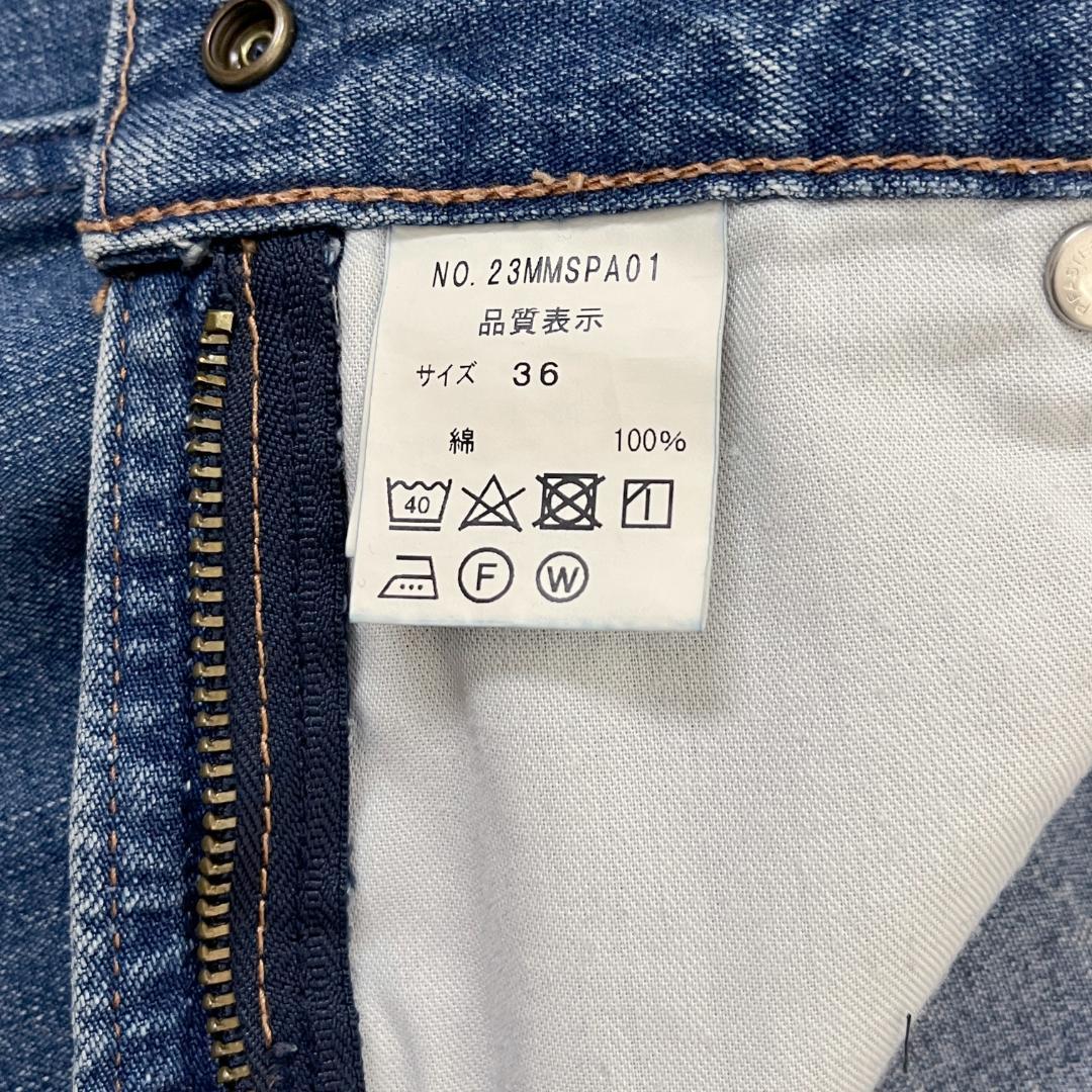 美品✨ 36 シンゾーン RANCH PANTS ワイド デニムパンツ L〜XL