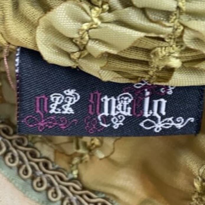 希少 ozz angelo 刺繍フレアワンピース