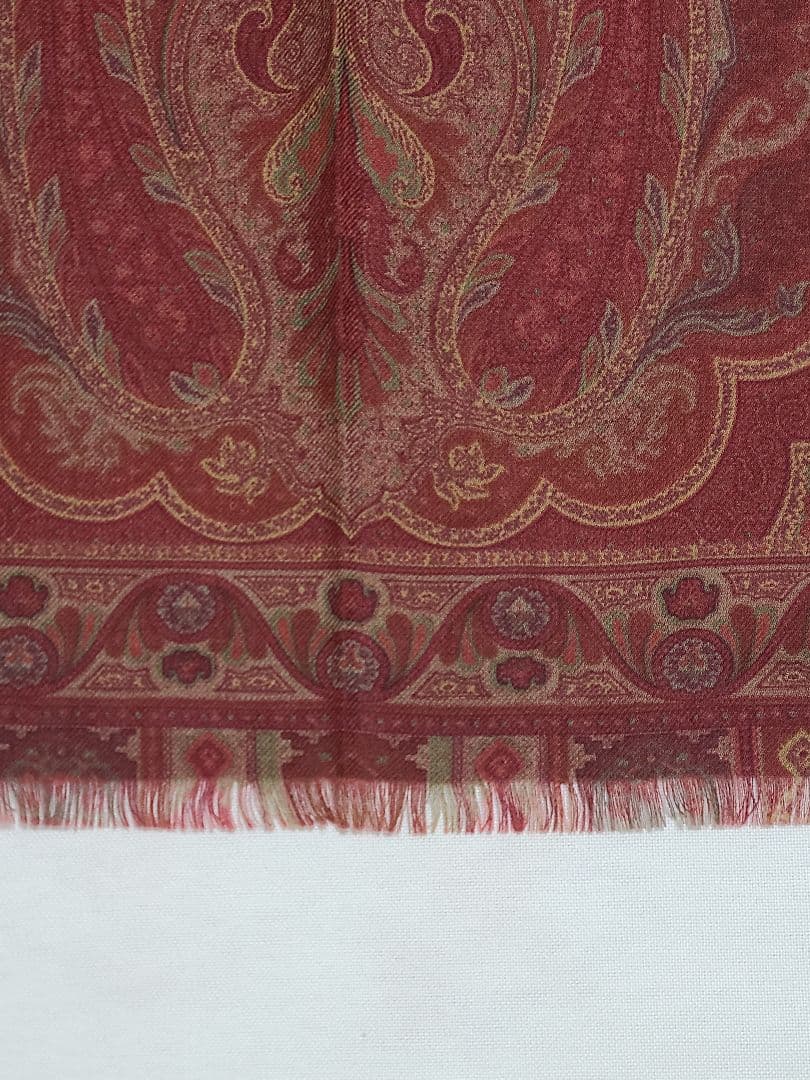 ETRO エトロ ペイズリー柄 ストール ショール スカーフ シルク混