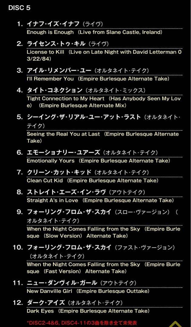 ボブ・ディラン「スプリングタイム・イン・ニューヨーク」５枚組輸入盤
