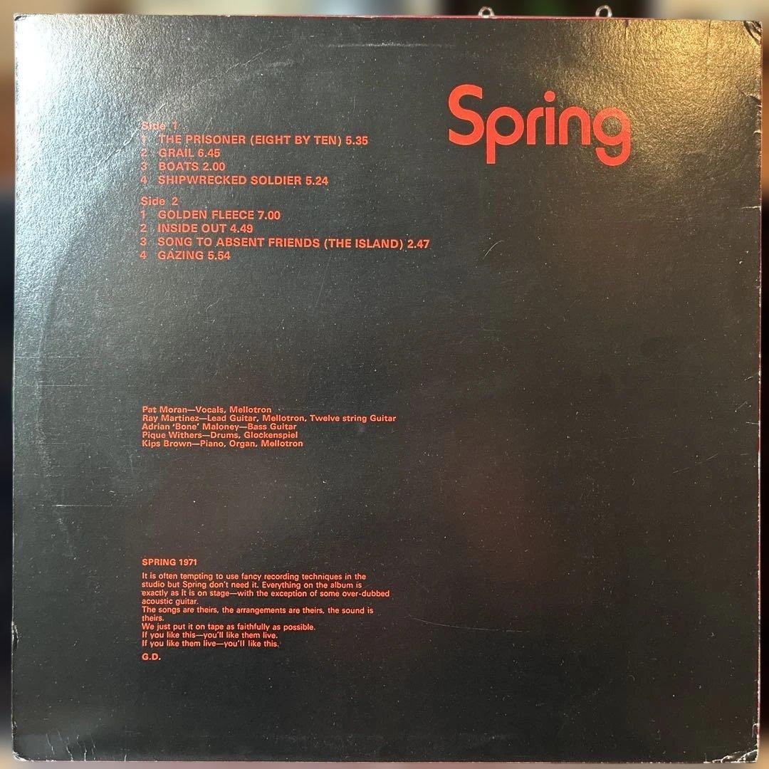 【再発盤】Spring / Spring LP 盤VG+