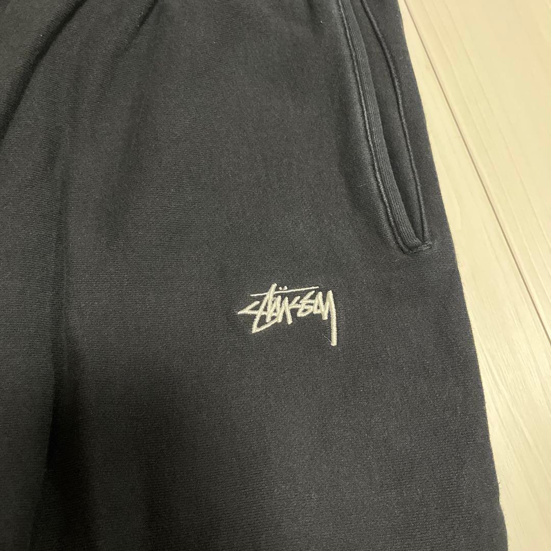 Stussy ブラック スウェットパンツ
