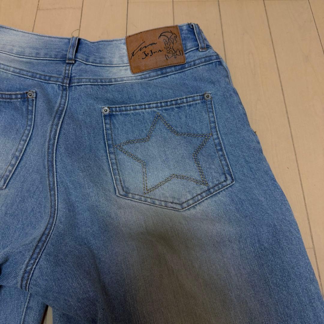 tina jojun スーパーローライズストレートデニムパンツ　デニムパンツ