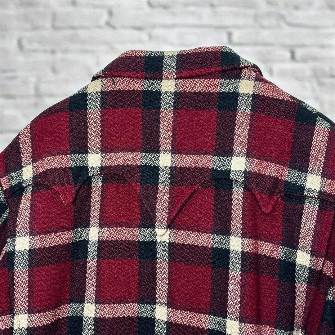 RRL ラルフ チェック ウール テーラードジャケット レッド 赤M