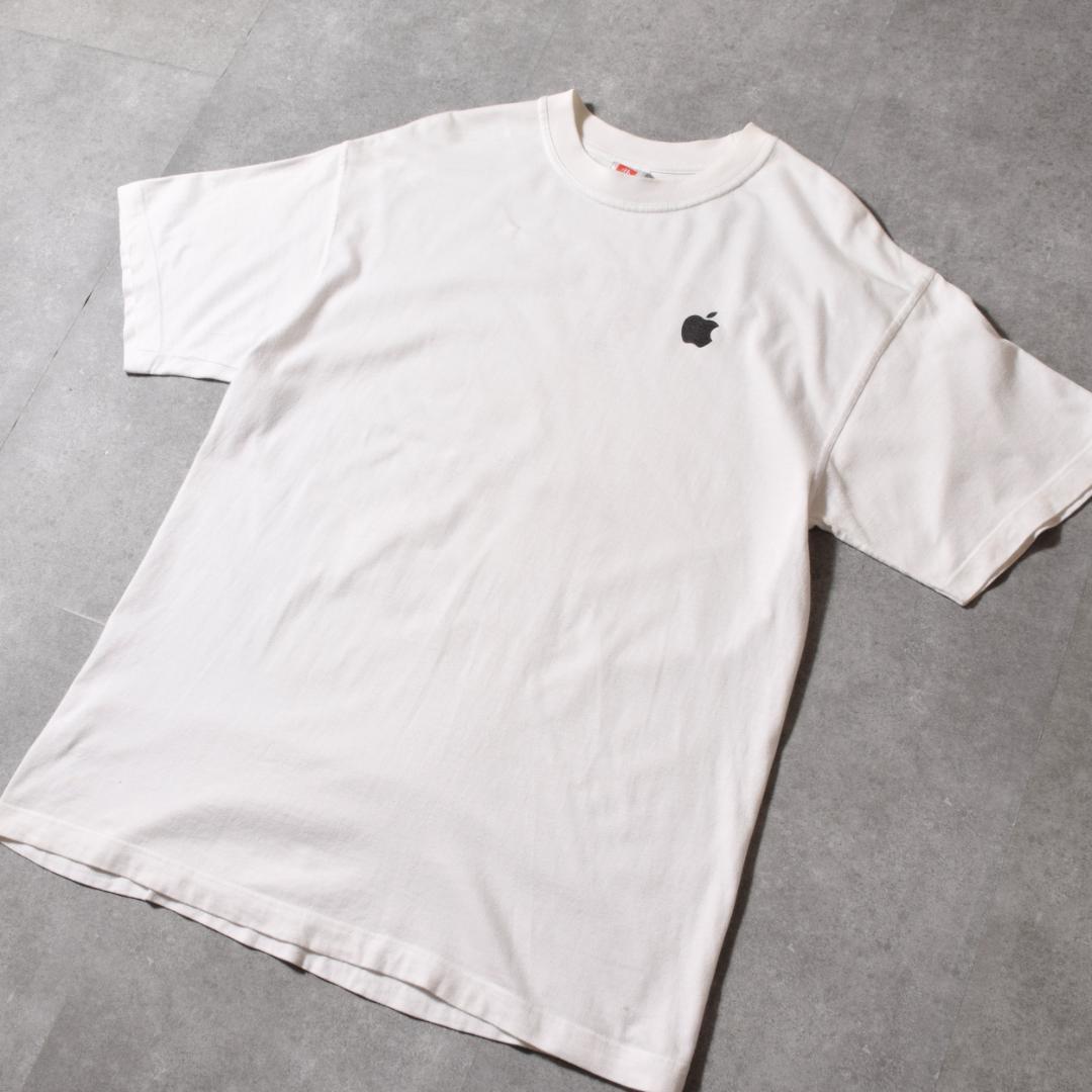 02's Apple ヴィンテージ Tシャツ ホワイト L アップル macos