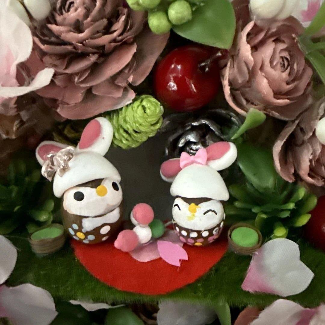 どんぐりアート♡春リース＆春オブジェ 2点♡