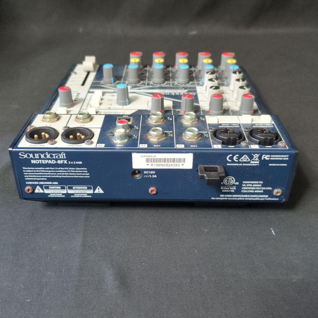 配信機器・PA機器・レコーディング機器 Soundcraft NOTEPAD-8FX