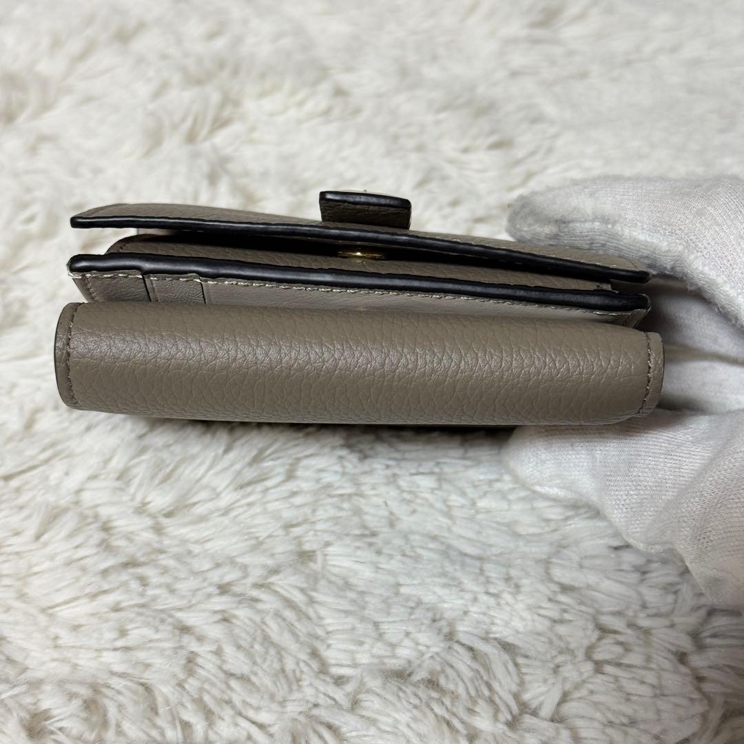 未使用✨ロエベ　アナグラム　バーティカル　トライフォールド ウォレット　レザー