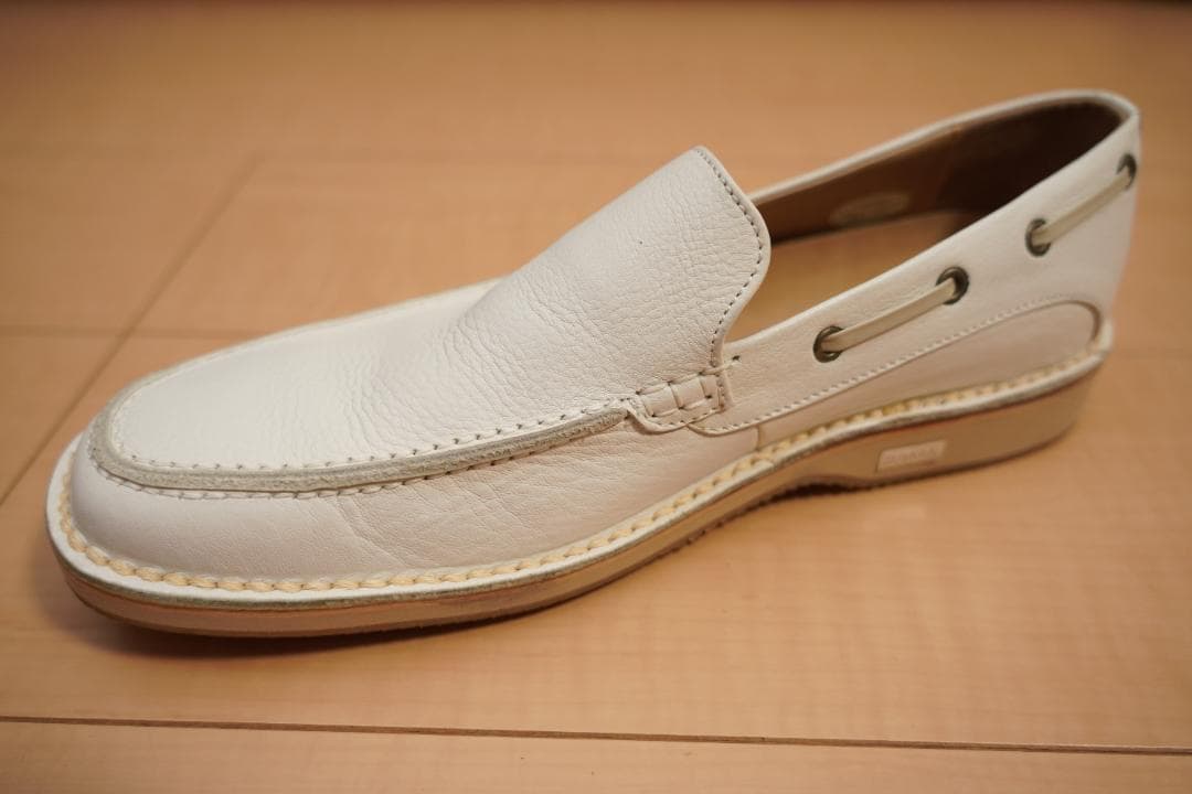 Hush Puppies モカシンシューズ　天然革　ホワイト