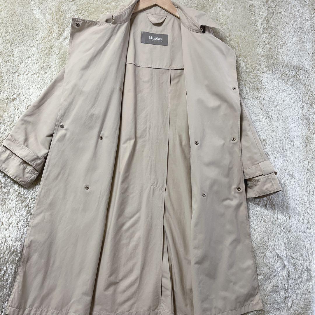 MaxMara マックスマーラ　レインウェア　トレンチコート　ベージュ系　42