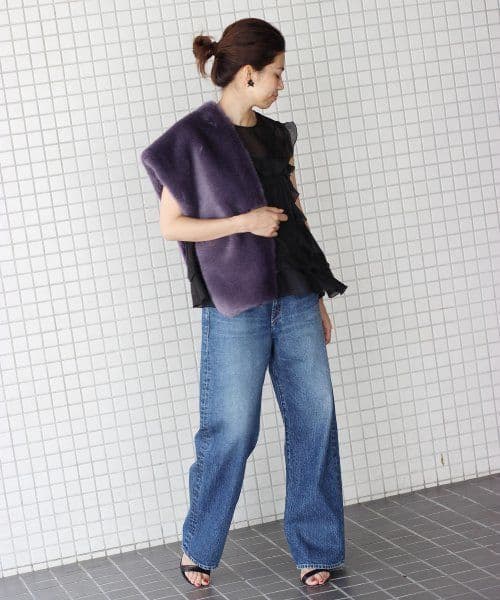 お値下げします、IENA LA BOUCLE カラーティペットです★