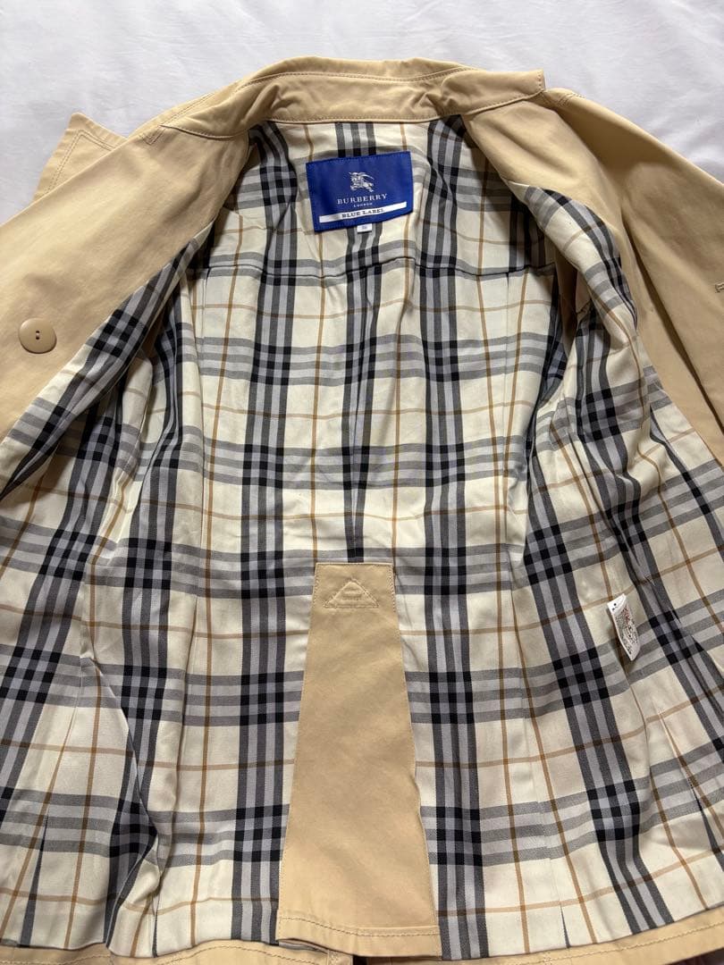 【BURBERRY BLUE LABEL】 トレンチコート　ミディアム丈