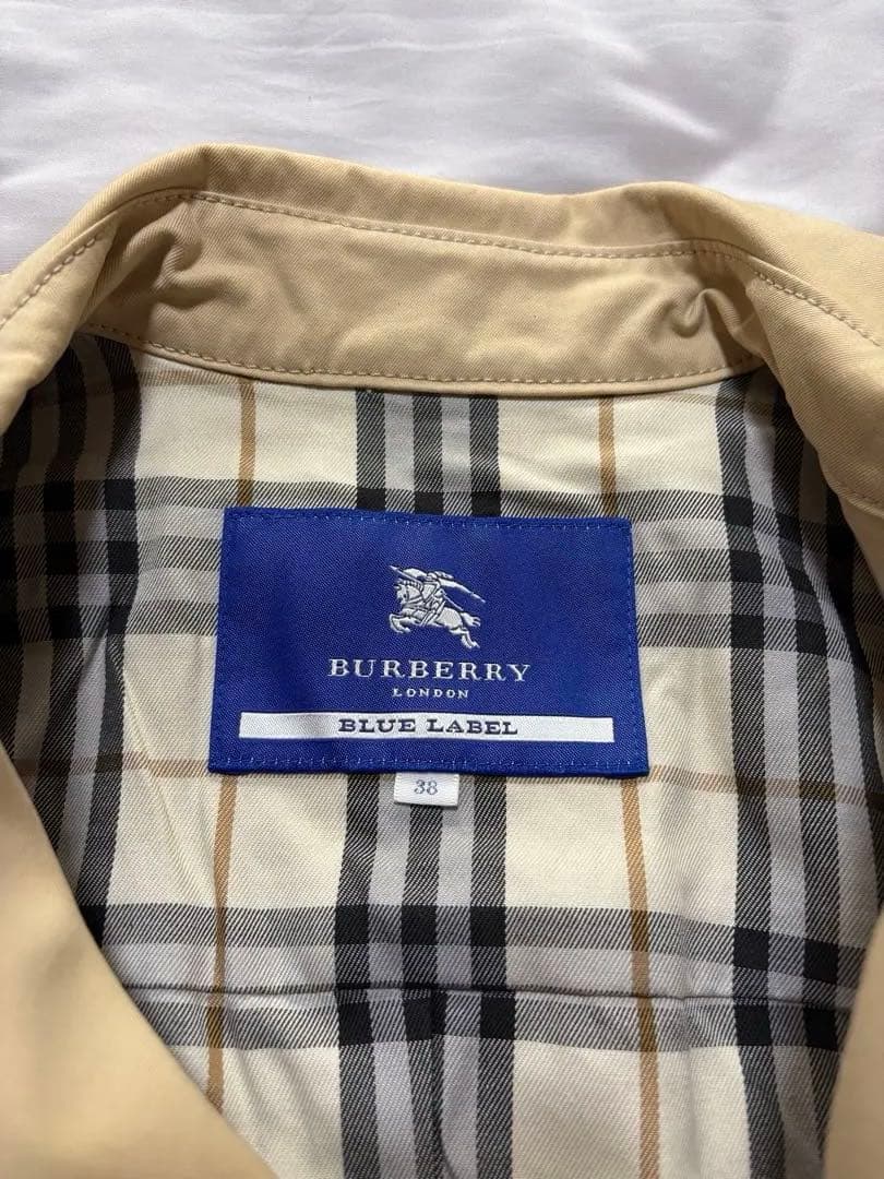 【BURBERRY BLUE LABEL】 トレンチコート　ミディアム丈