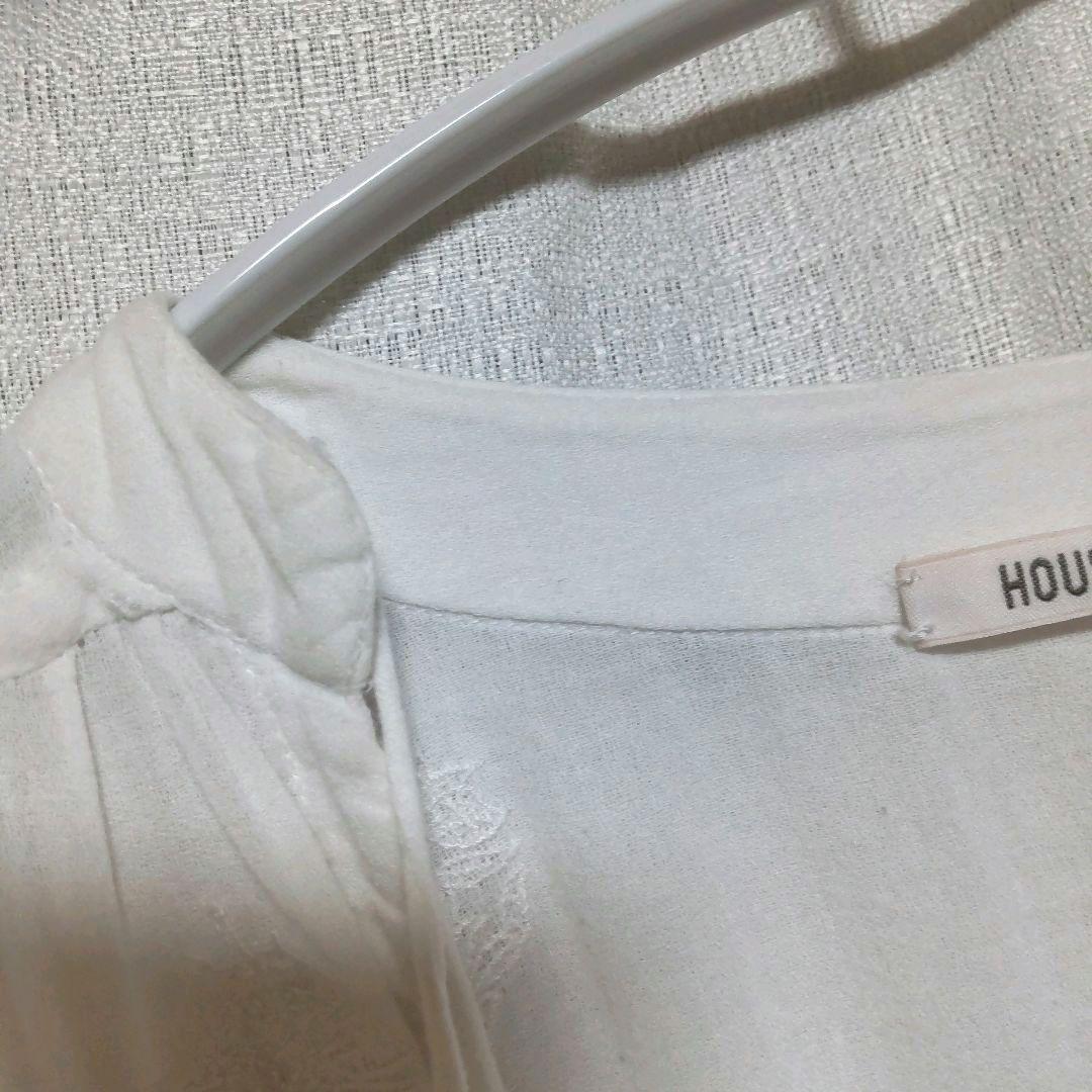 難あり美品✦HOUSE OF LOTUS/コットン刺繍タッセルワンピース/M/白